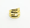 ANILLO DORADO CHUNKY CURVAS